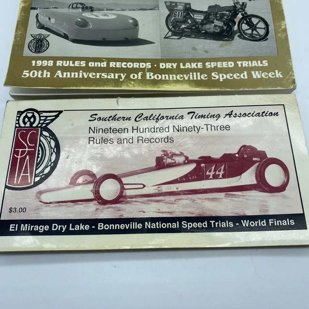 Southern Calif Timing Association Rule Books 1998 & 1993 & NHRA Rule 1997 Book